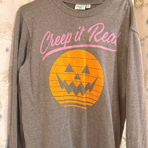 Gray Halloween Kids Shirt by